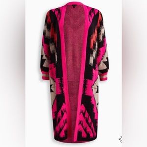 Torrid Vegan Cashmere Coatigan Balloon Sleeve Sweater Size 4